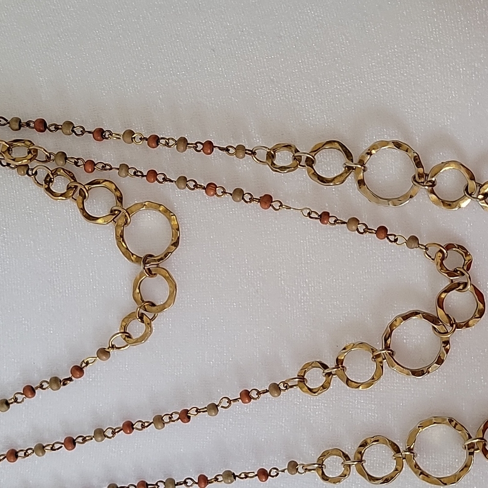 Loop necklace, gold - Picture 2 of 3